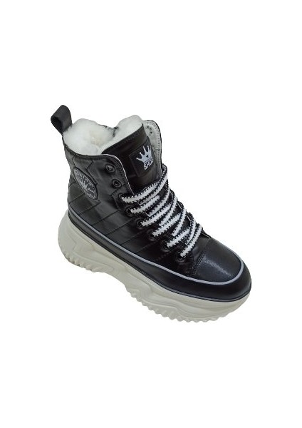 Siyah Kadın Sneaker Bot Ayakkabı fiyatları