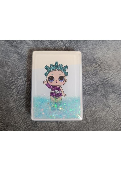 Ayna Makyaj Cep Çanta Seyehat Taşınabilir Ayna Bebek Sulu Pullu Kozmetik