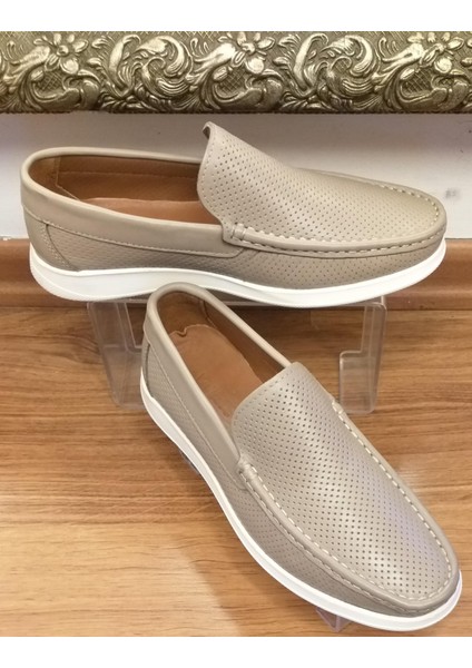 Bagsshoes 15003 Erkek Günlük Hakiki Deri Evalı Anatomik Taban Loafer Ayakkabı