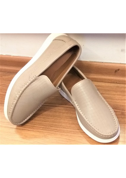 Bagsshoes 15003 Erkek Günlük Hakiki Deri Evalı Anatomik Taban Loafer Ayakkabı