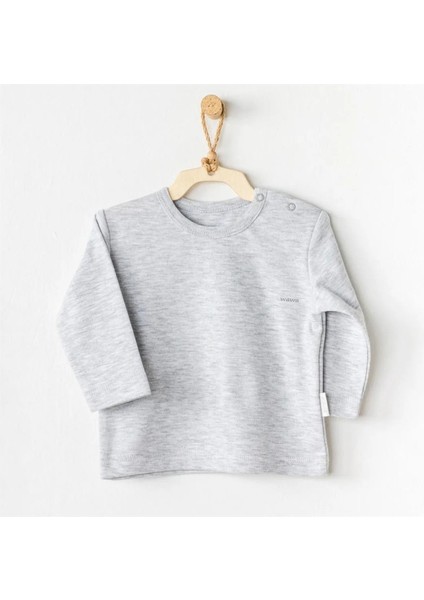 T-Shirt Basic Gri Melanj