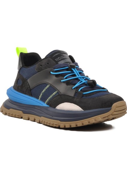 23K500 Siyah Kilitli Lastik Bağcıklı Erkek Sneaker