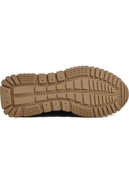 23K500 Siyah Kilitli Lastik Bağcıklı Erkek Sneaker