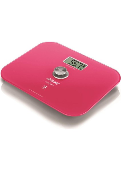 AR5034 Colorfit Çevre Dostu Pembe Cam Dijital Baskül