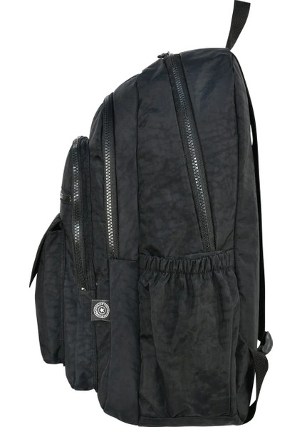 Orjinal Optizon Polo Çok Bölmeli Kız Okul Çantası Krinkıl Su Geçirmez Kumaş Mega Boy Siyah Renk fiyatları