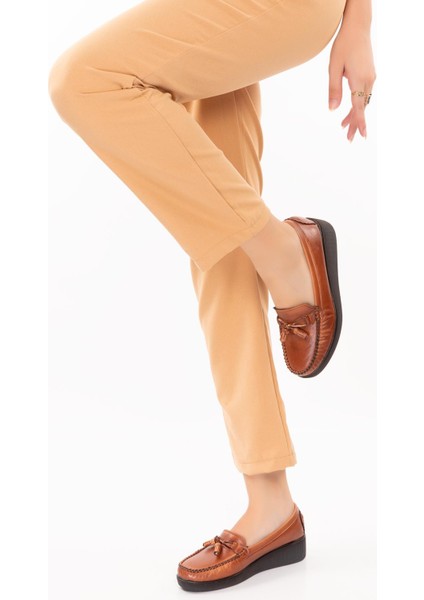 ARTI ARTI AYAKKABI ARTI-ARTI001-7475-505 Deri Ortopedik Kadın Bağsız Taba Roc Ayakkabı