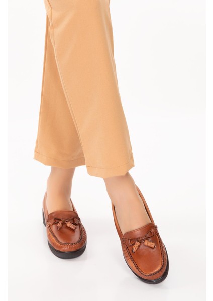 ARTI ARTI AYAKKABI ARTI-ARTI001-7475-505 Deri Ortopedik Kadın Bağsız Taba Roc Ayakkabı modelleri