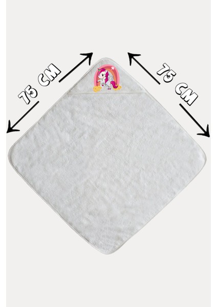 %100 Pamuk - Bebek Havlu Kundak 75X75CM - Bebek Banyo Havlusu modelleri