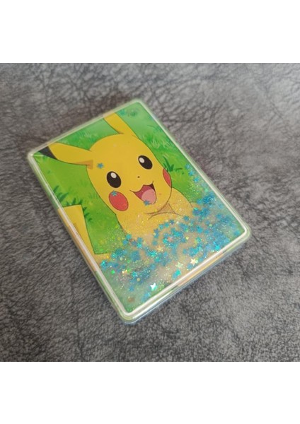 Cep Ayna Pokemeon Pikachua Makyaj Çanta Seyehat Taşınabilir Ayna Bebek Sulu Kozmetik Büyüteç Kompakt Katlanır