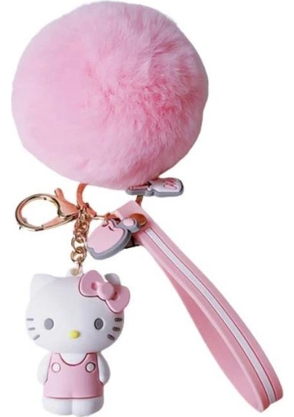 Hello Kitty Pon Ponlu Silikon Anahtarlık fiyatları