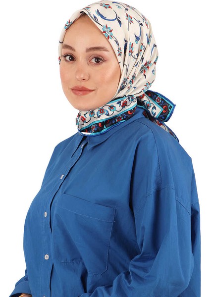 Siyah Kır Çiçeği Desen Ipeksi Eşarp fiyatları