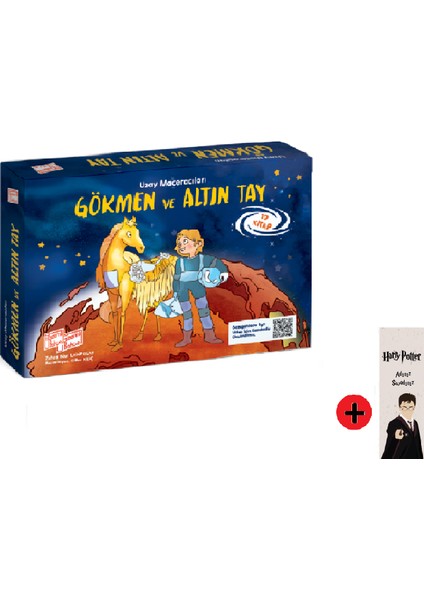 2. 3. Sınıf Hikaye Kitabı Seti Gizemli Bahçe Yayınları Uzay Maceraları Gökmen ile Altın Tay Yeni + Kişiye Özel Isimli Harry Potter Kitap Ayracı