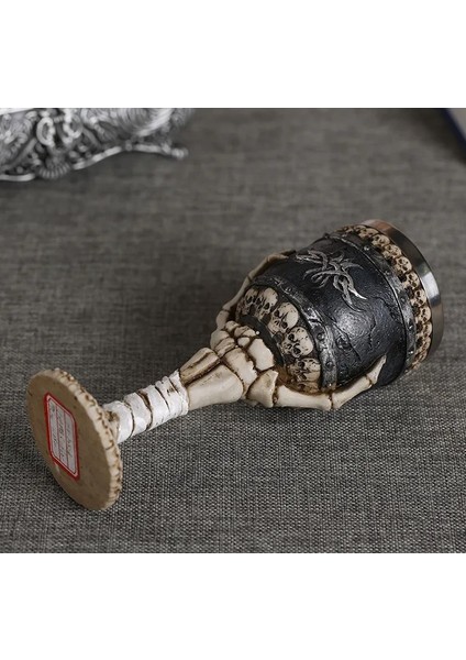 Kemik El Tasarımlı Gothic Paslanmaz Çelik El Tasarımlı Kadeh Bardak