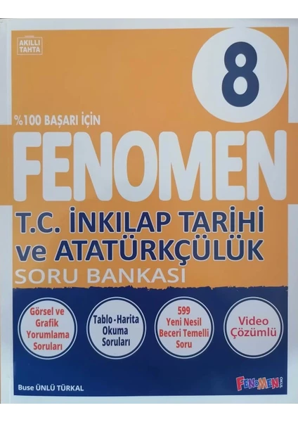 Fenomen Okul Yayınları 8.Sınıf LGS Yeni Baskı Inkılap Tarihi  Soru Bankası