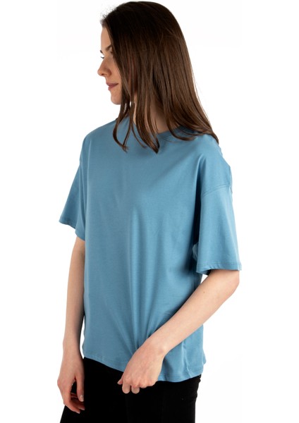 - Oversize Pamuk Kadın T-Shirt