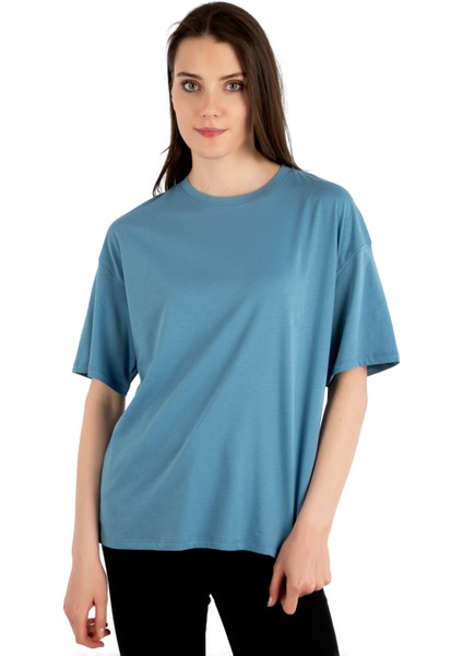 - Oversize Pamuk Kadın T-Shirt