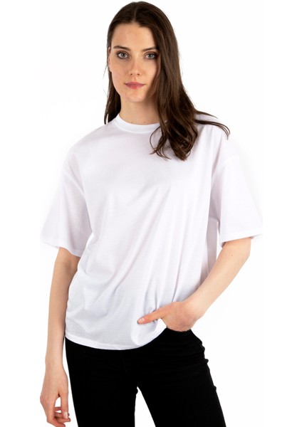 - Oversize Pamuk Kadın T-Shirt
