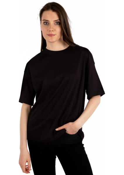 - Oversize Pamuk Kadın T-Shirt
