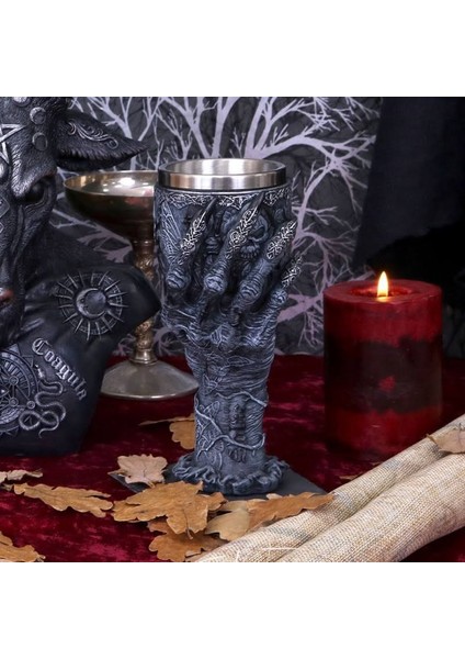Baphomet' In Eli Tasarımlı Paslanmaz Çelik Kadeh Bardak
