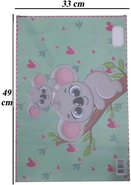 Beslenme Bezi Yıkanabilir 33X49 cm 1 Adet Koala Beslenme Örtüsü Okul Öncesi Kreş Anasınıfı Ilkokul Için Ideal