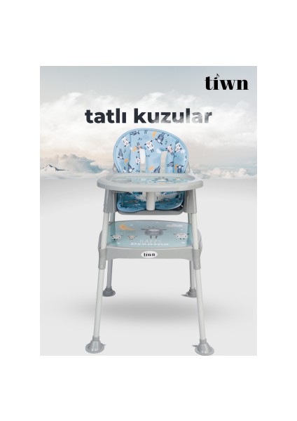 Tatlı Kuzular Mama Sandalyesi (Çalışma Masası Olabilen)
