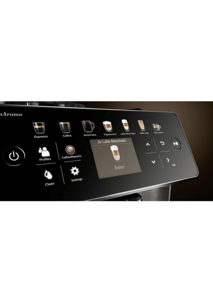 SM6585/00 Granaroma Tam Otomatik Espresso Makinesi Siyah