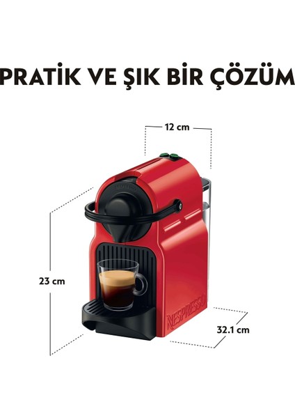 Inissia C40 Red Kahve Makinesi