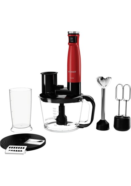 Rhb 6050 K Resital Kırmızı 1500 W Blender Set