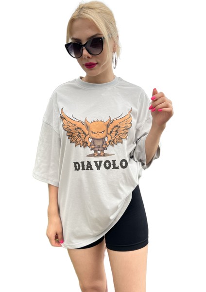 Gray Wing Oversize Tshirt - Unisex