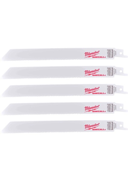 Kılıç Testere 200 mm Bi-Met Ahş.-Metal 5'li Pk. Genel Amaçlı 48005293