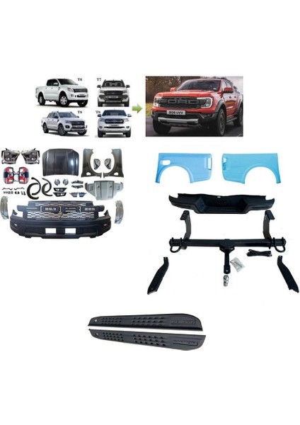 Ford Ranger T6 T7 T8 Dönüşüm Yükseltme Kiti Full T9 Raptor