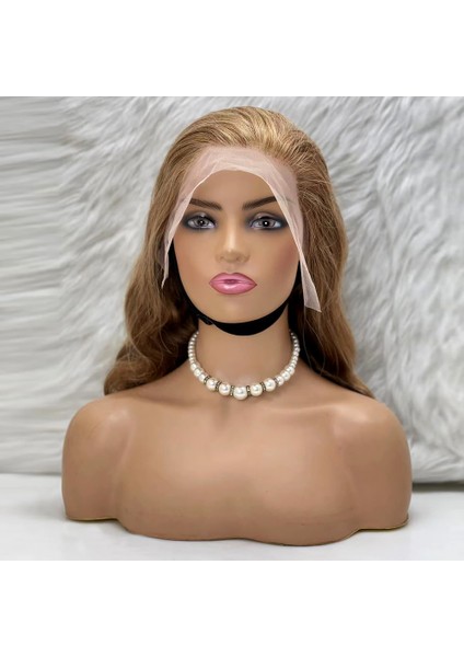 Marpessa Dalgalı Front Lace Gerçek Tül Peruk - Balköpüğü - 70-75 cm
