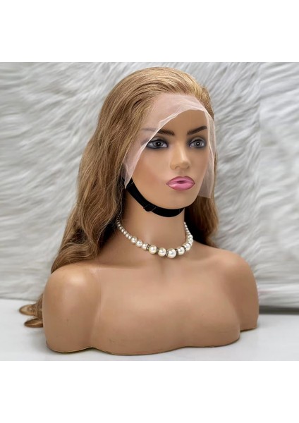 Marpessa Dalgalı Front Lace Gerçek Tül Peruk - Balköpüğü - 70-75 cm