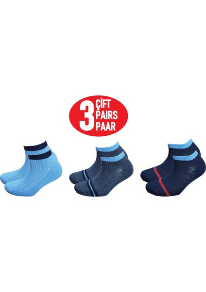 Çorap (ART.23335) Penye 3 Çift Unisex Dikişsiz Confort Lastik