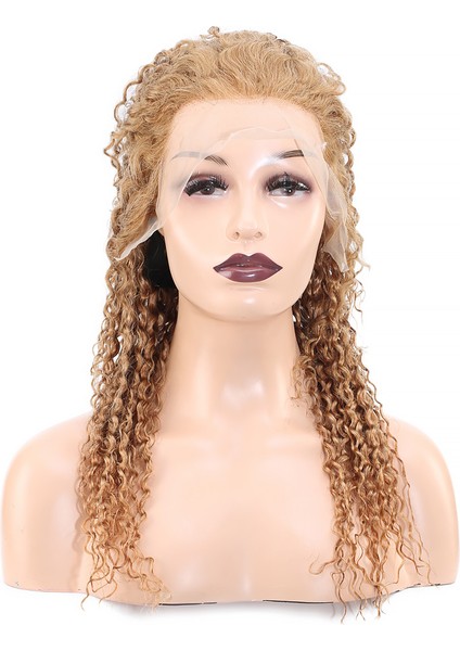 Marpessa Afro Dalga Front Lace Gerçek Tül Peruk - Balköpüğü - 60-65 cm