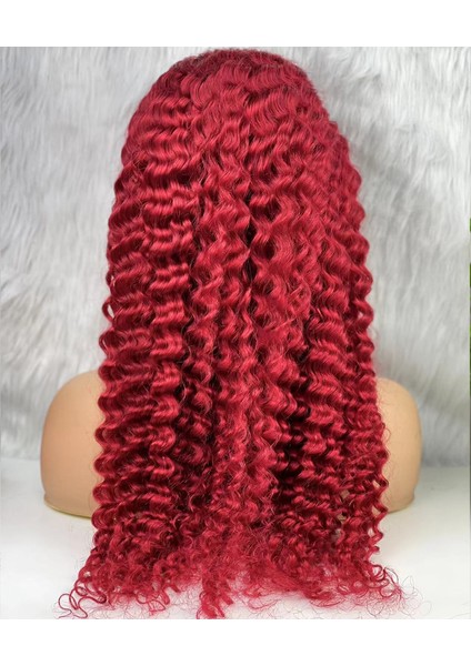 Marpessa Gerçek Front Lace Tül Peruk - Derin Dalgalı - Kızıl 70-75 cm