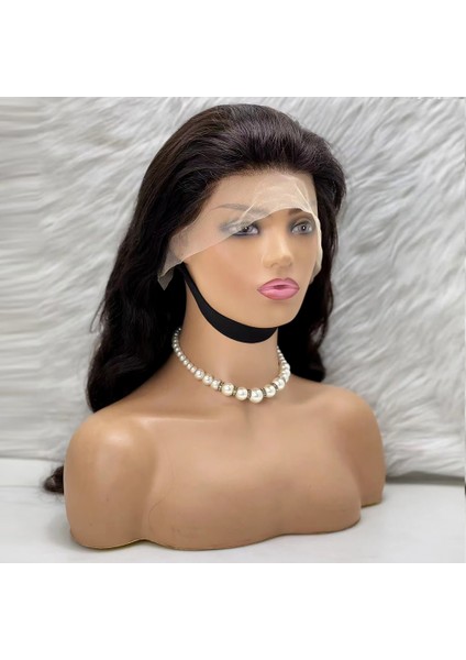 Marpessa Dalgalı Front Lace Gerçek Tül Peruk - Doğal - 70-75 cm