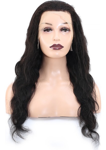 Marpessa Front Lace Gerçek Tül Peruk Dalgalı - Doğal - 70-75 cm
