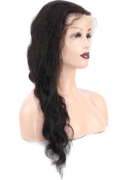 Marpessa Front Lace Gerçek Tül Peruk Dalgalı - Doğal - 70-75 cm