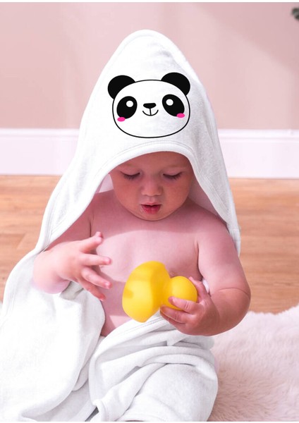 Bebek Banyo Havlusu ve Yanında Hediye Peluş Oyuncak- Bebek Kundak Havlu 75*75CM fırsatları