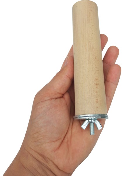 Venty 15 cm Doğal Ahşap Papağan Tüneği | Ø 36 mm | Macaw, Kakadu, Jako, Amazon, Alexander, Kayık, Eklektus - Büyük Irklar İçin modelleri