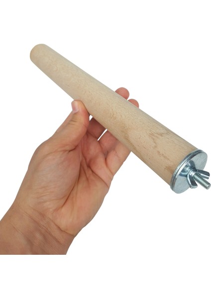 Venty 25 cm Doğal Ahşap Papağan Tüneği | Ø 36 mm | Macaw, Kakadu, Jako, Amazon, Alexander, Kayık, Eklektus - Büyük Irklar İçin modelleri