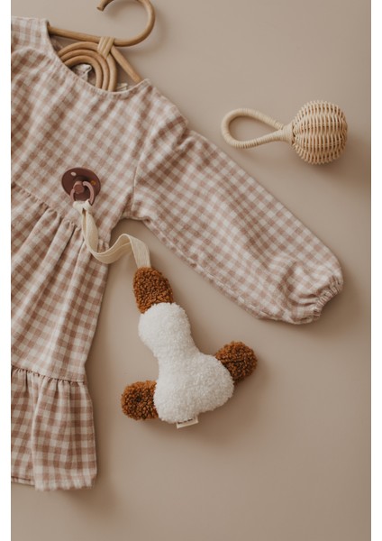 Teddy Duck Emzik Askısı Beyaz/camel fiyatları