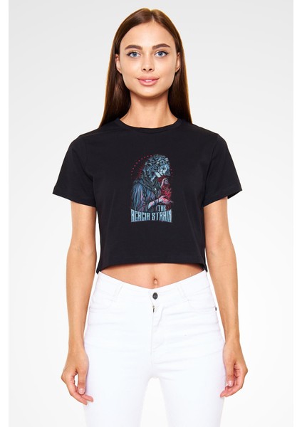 The Acacia Strain Siyah Crop Top Tişört