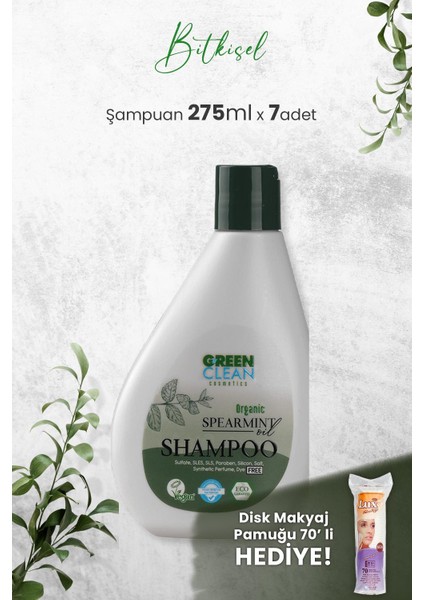 Şampuan Spearmint 275 Ml X 7 Adet Ve Li