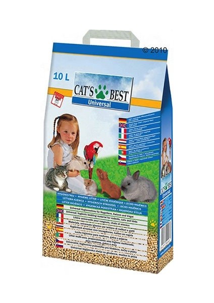 Cats Best Universal Bitkisel Kuş Kemirgen ve Kedi Kumu 10 Lt 5.5 kg