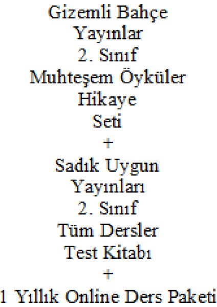 2. Sınıf Hikaye Kitabı Seti Gizemli Bahçe Yayınları Muhteşem Öyküler Yeni + Sadık Uygun Yayınları 2. Sınıf Tüm Dersler Test Kitabı Yeni + 1 Yıllık Online Ders Paketi