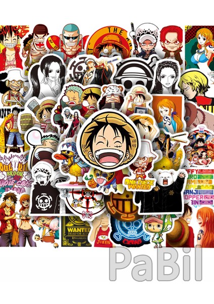 One Piece Anime Manga Figürleri Sticker - Çıkartma - Etiket - 10 Adet