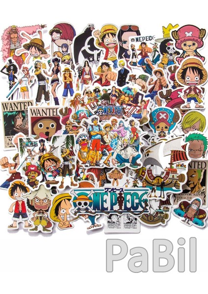 One Piece Anime Manga Figürleri Sticker - Çıkartma - Etiket - 10 Adet