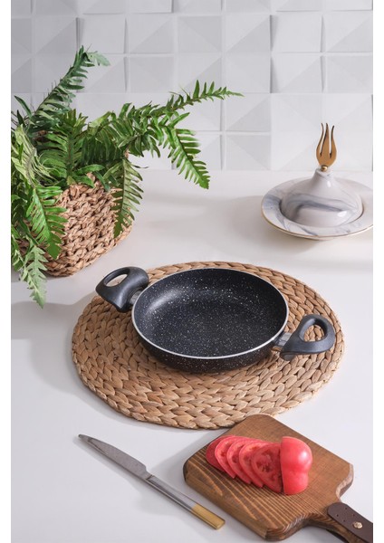 Sanat Sahan Tava 22 cm Çift Kulplu Granit Sahan Tavası